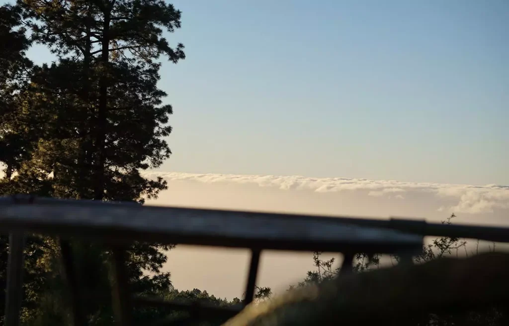 Tiny House Vogelnest auf der Terrasse direkt vor dem Haus: Relaxen über den Wolken von La Palma