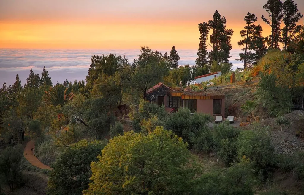 La Palma Villa – El Sitio: Alleinlage im Weingut über den Wolken – private Sauna im Steinhaus